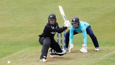 Brooke Halliday steers New Zealand to series-levelling win in wet